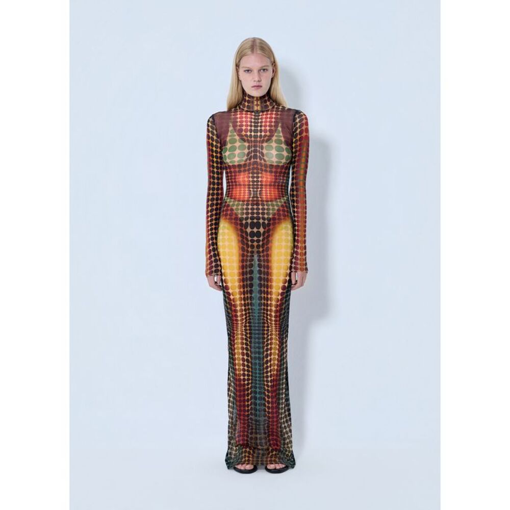 Jean Paul Gaultier Women Re-Edition Long Dress High Neck - Picture 1 of 6